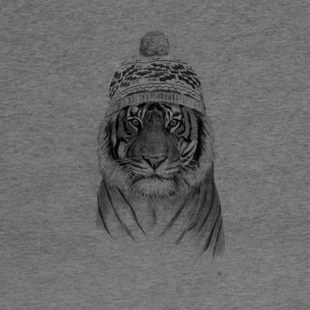 Siberian tiger (b&w) by soltib